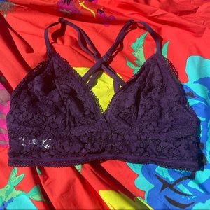 Purple Lace Bralette Top, Size: S, Never Worn
